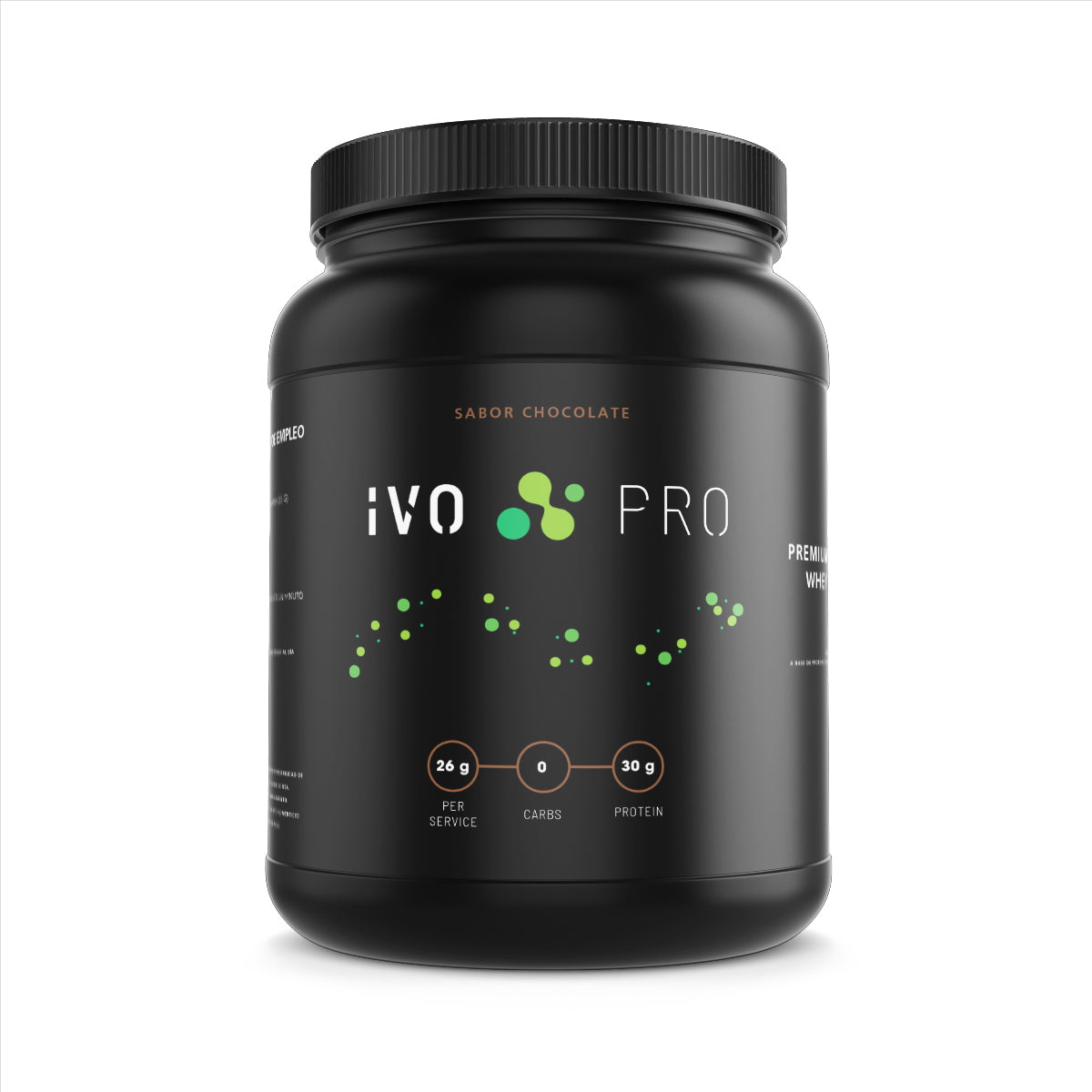 IVO PRO Proteína Premium Sabor Chocolate de Suero de Leche | 26g Proteína | 0g Carbs | Libre Lactosa | 33 Porciones