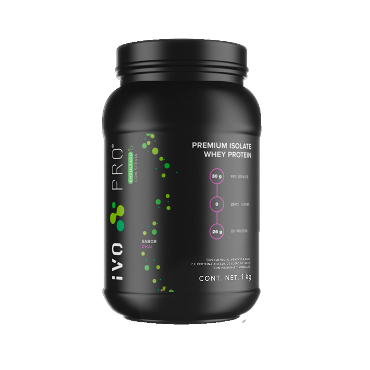IVO PRO Proteína Premium Sabor Chaí de Suero de Leche | 26g Proteína | 0g Carbs | Libre Lactosa | 33 Porciones