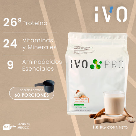 Proteína IVO PRO Horchata 1.8kg | 60 porciones
