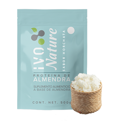 ProteÃ­na Vegana Ivo de Almendra con Sabor a Horchata: Un regalo a tu paladar, sin gluten y lleno de nutriciÃ³n.