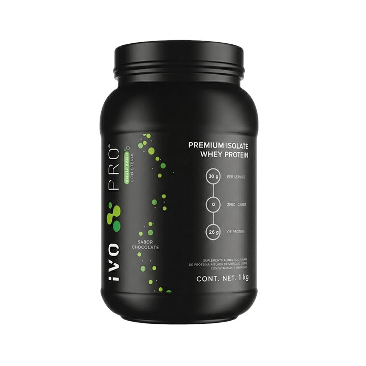IVO PRO Proteína Premium Sabor Chocolate de Suero de Leche | 26g Proteína | 0g Carbs | Libre Lactosa | 33 Porciones